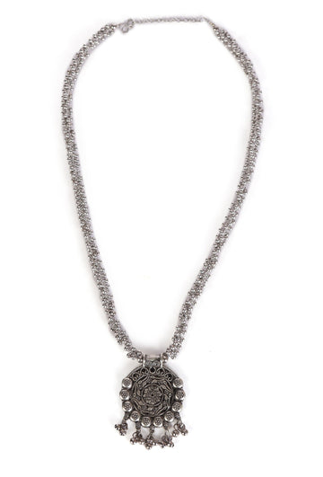 Oxidized Vintage Coin Necklace